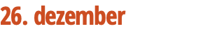26. dezember